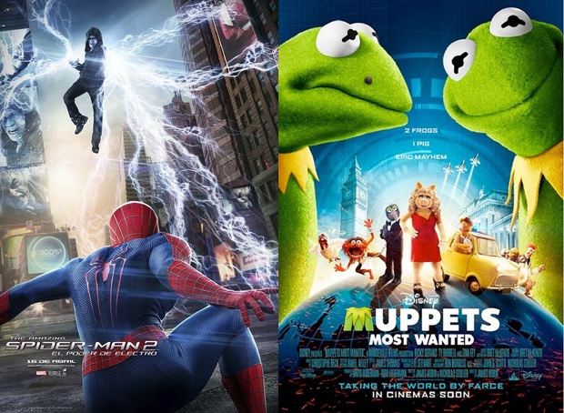 Ayer spiderman y hoy los muppets