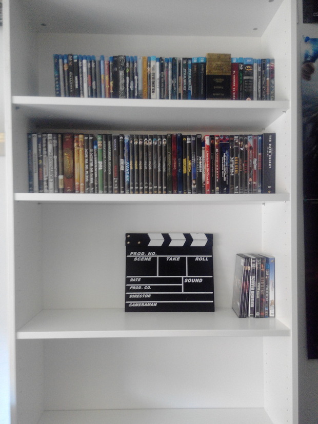 Mi colección completa de películas en mi nueva estantería