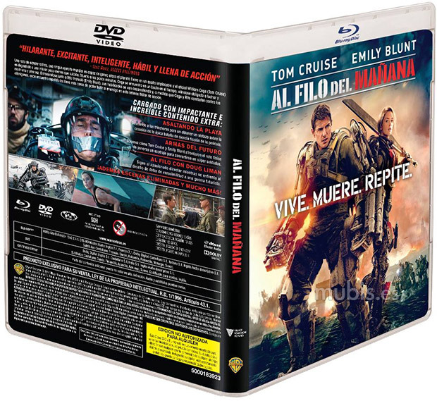 Carátulas y contenidos de Al Filo del Mañana en Blu-ray 3D y 2D