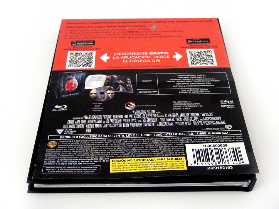 Fotografías del Digibook de Matrix en Blu-ray 5