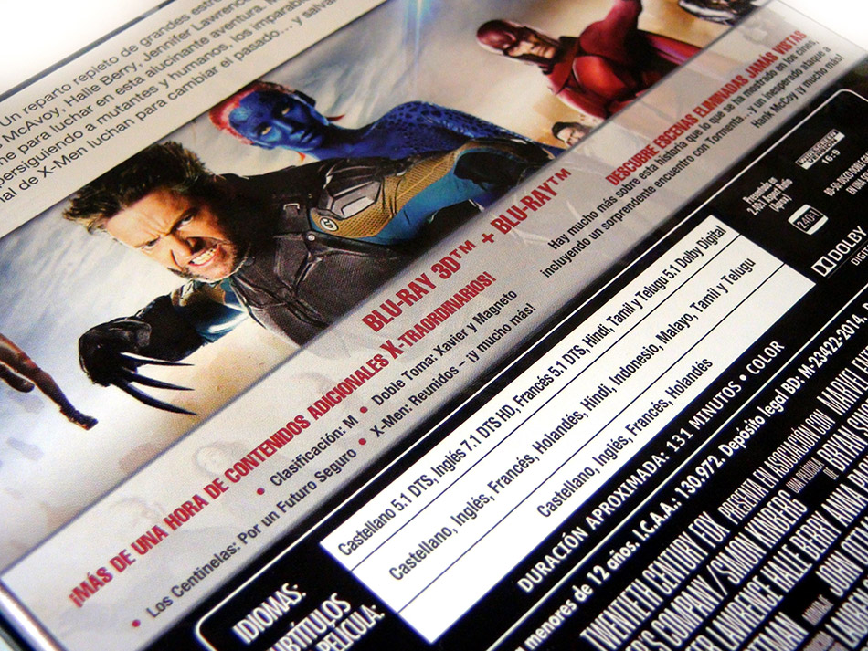 Fotografías del FuturePak de X-Men: Días del Futuro Pasado en Blu-ray 8