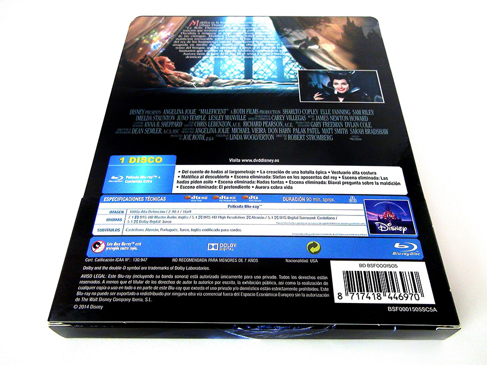 Fotografías del Steelbook de Maléfica en Blu-ray 9