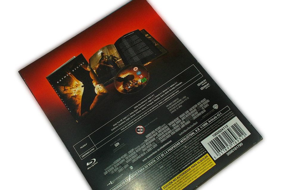 Fotografías del Digibook de Batman Begins en Blu-ray 5