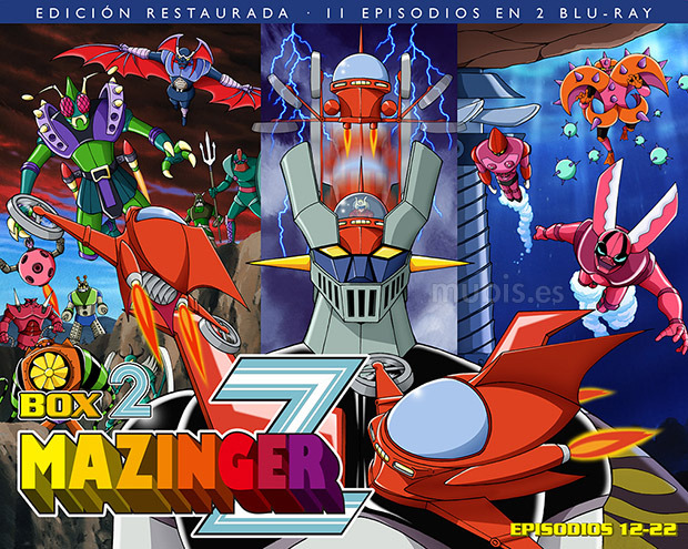 Diseño de la carátula de Mazinger Z - Box 2 en Blu-ray