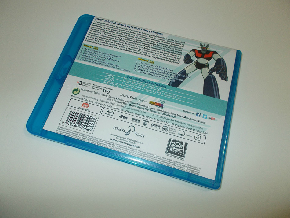 Fotografías del Box 1 de Mazinger Z en Blu-ray 12