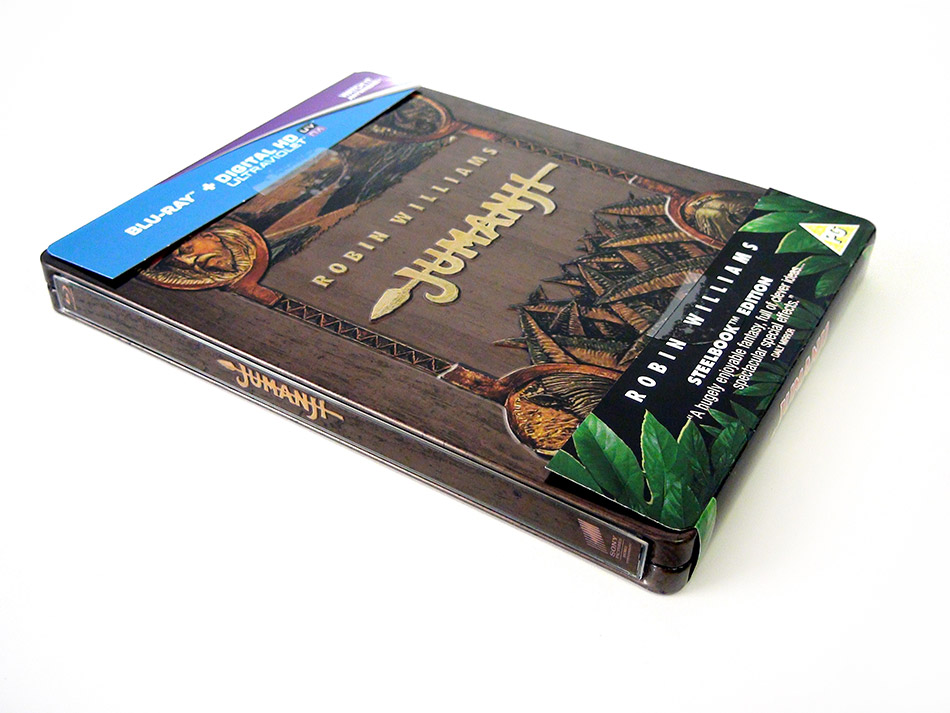Fotografías del Steelbook de Jumanji en Blu-ray 2