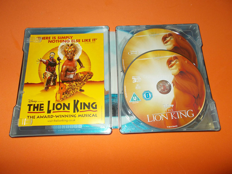 Fotografías del Steelbook de El Rey León en Blu-ray 3D y 2D (UK) 8