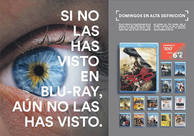 Colección de película en Blu-ray con el periódico El País
