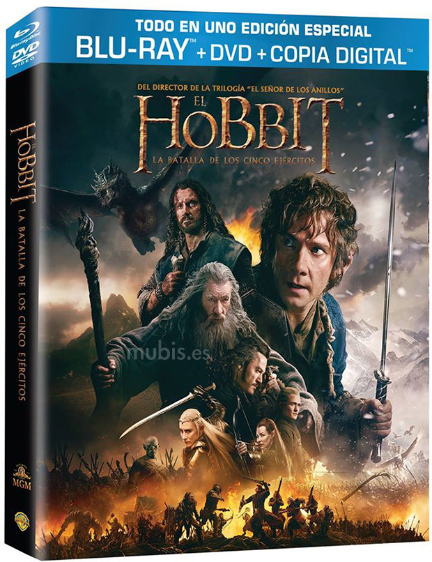 Detalles del Blu-ray de El Hobbit: La Batalla de los Cinco Ejércitos