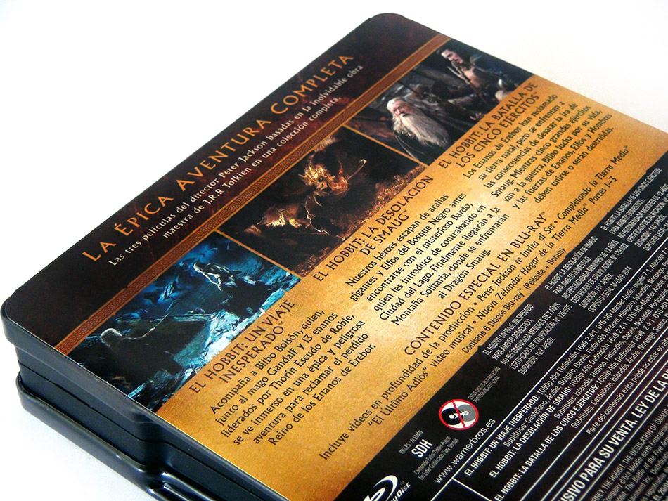 Fotografías del Steelbook con la Trilogía de El Hobbit en Blu-ray 10