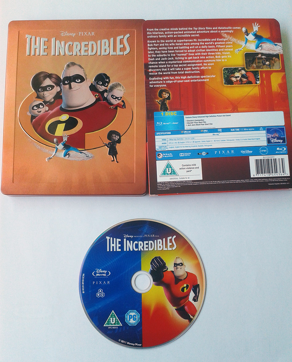 Fotografías del Steelbook de Los Increíbles (UK) 15