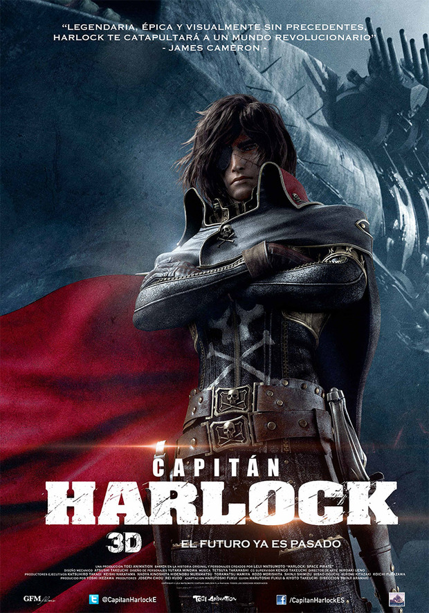 Primeros datos de Capitán Harlock en Blu-ray