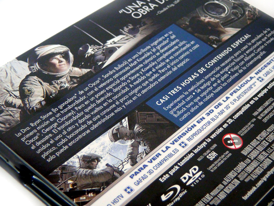 Fotografías del Steelbook de Gravity en Blu-ray 3D y 2D) 6