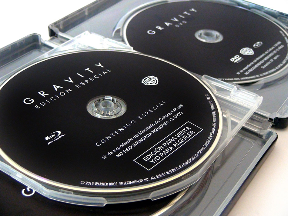 Fotografías del Steelbook de Gravity en Blu-ray 3D y 2D) 13