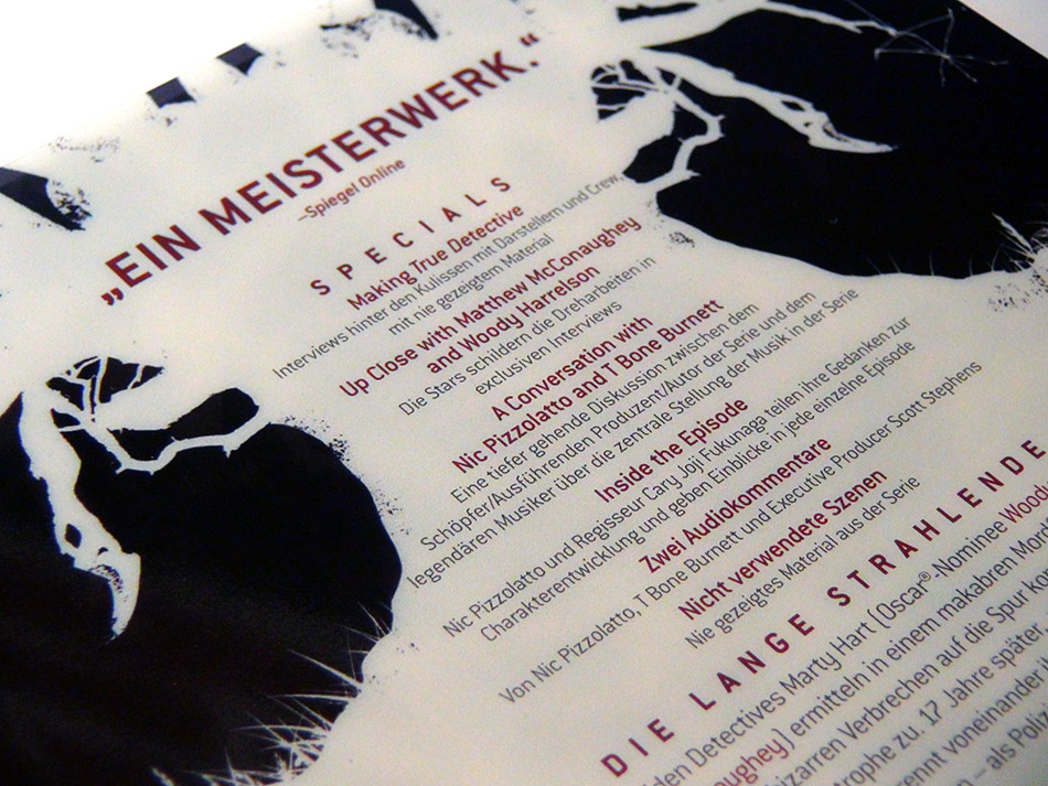 Fotografías del Steelbook de True Detective 1ª temporada (Alemania) 6