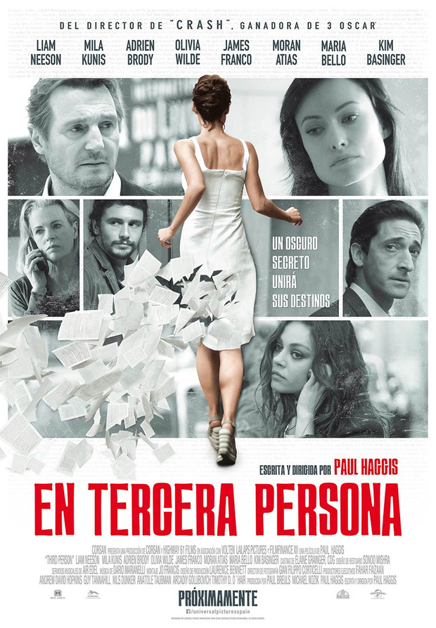 Primeros datos de En Tercera Persona en Blu-ray