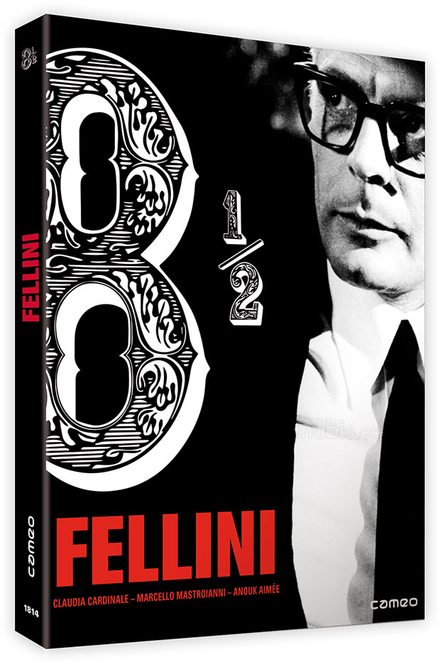 Diseño de la carátula de Fellini 8 1/2 en Blu-ray