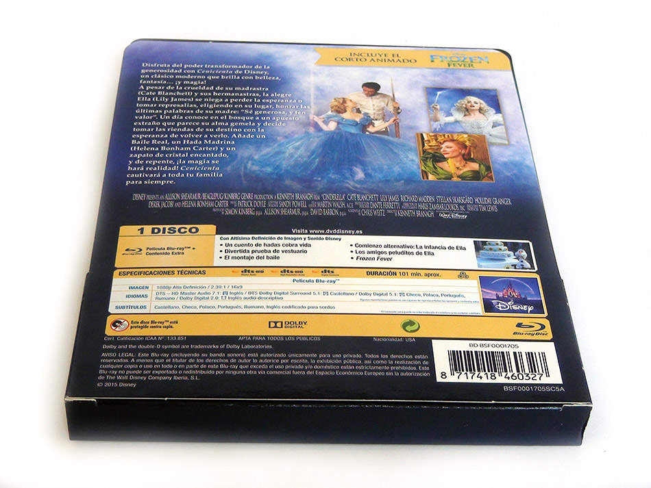 Fotografías del Steelbook de Cenicienta en Blu-ray 4