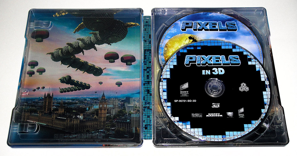 Fotografías del Steelbook de Pixels en Blu-ray 9