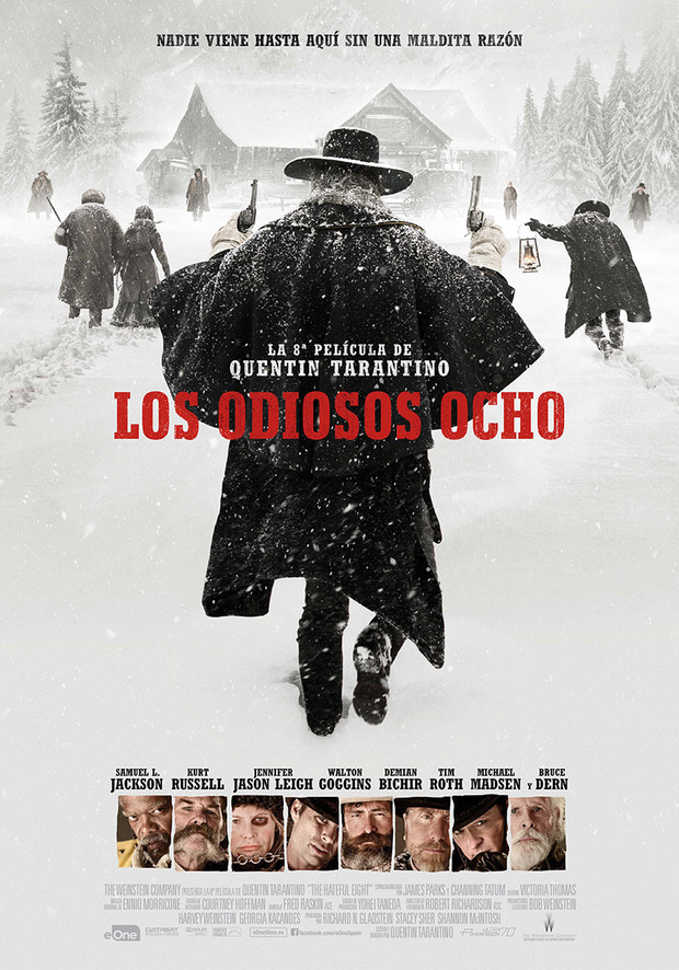 Cartel y fecha de estreno en España de Los Odiosos Ocho, de Tarantino