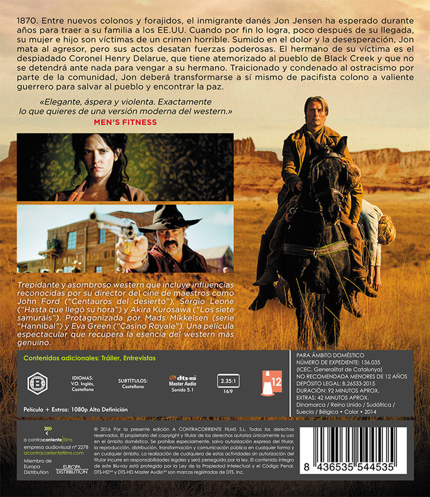 Carátula completa del Blu-ray de The Salvation 3