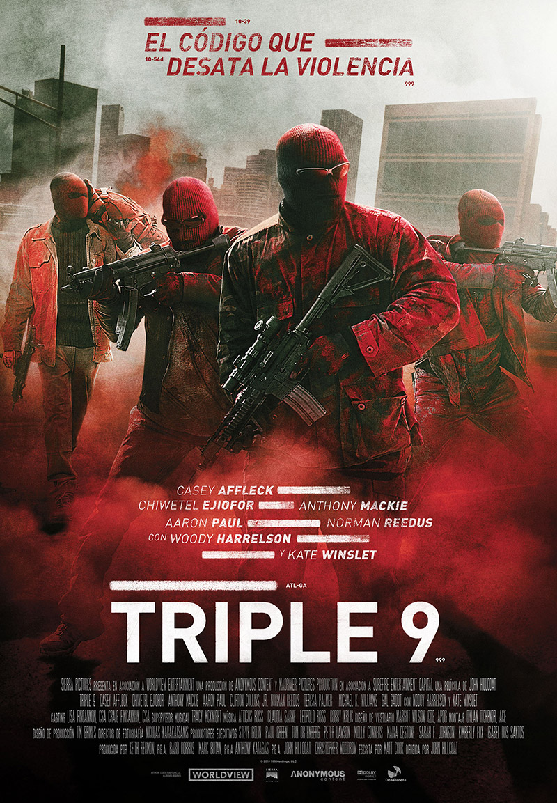 Tráiler de la película de acción y robos Triple 9