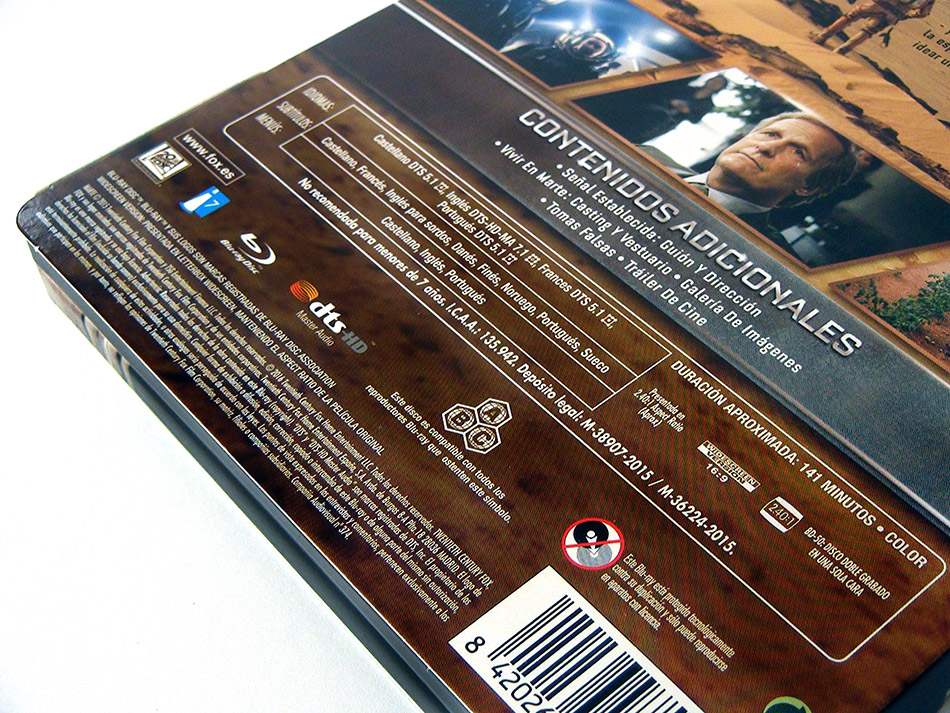 Fotografías del Steelbook de Marte (The Martian) en Blu-ray 6
