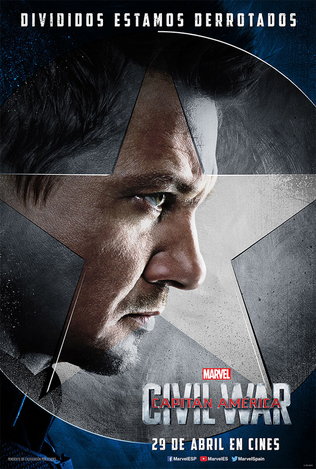 Pósters de personajes de Capitán América: Civil War 9