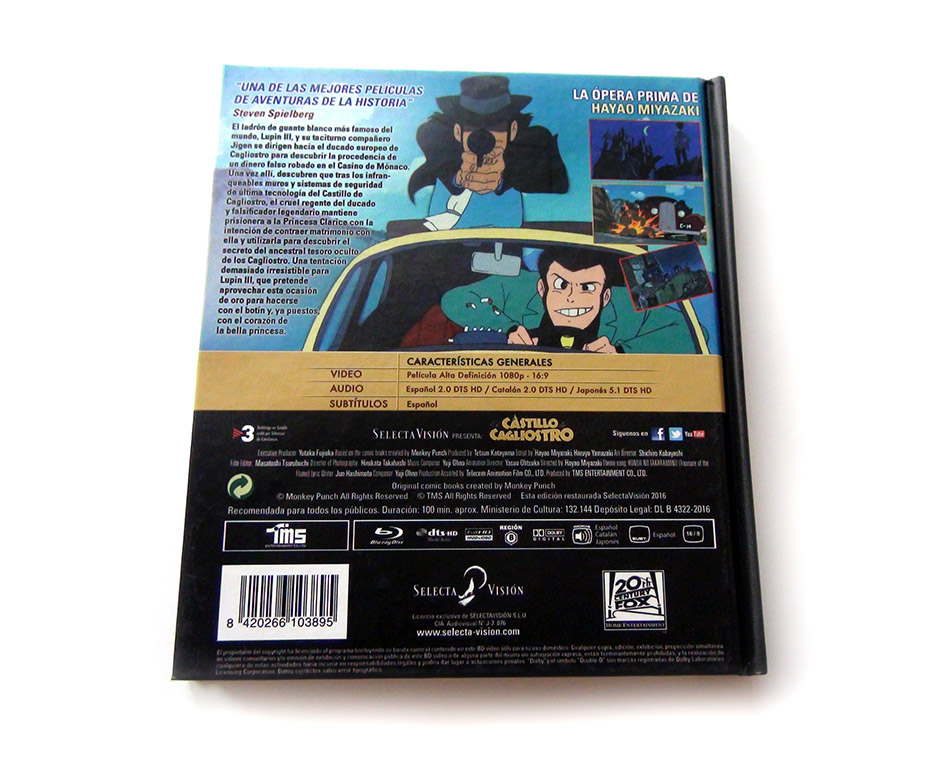 Fotografías de la edición deluxe de El Castillo de Cagliostro en Blu-ray 7