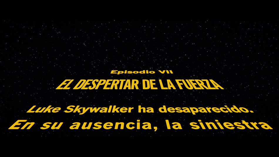 Capturas del Blu-ray de Star Wars: El Despertar de la Fuerza 1