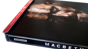 Fotografías del Steelbook con postales de Macbeth en Blu-ray