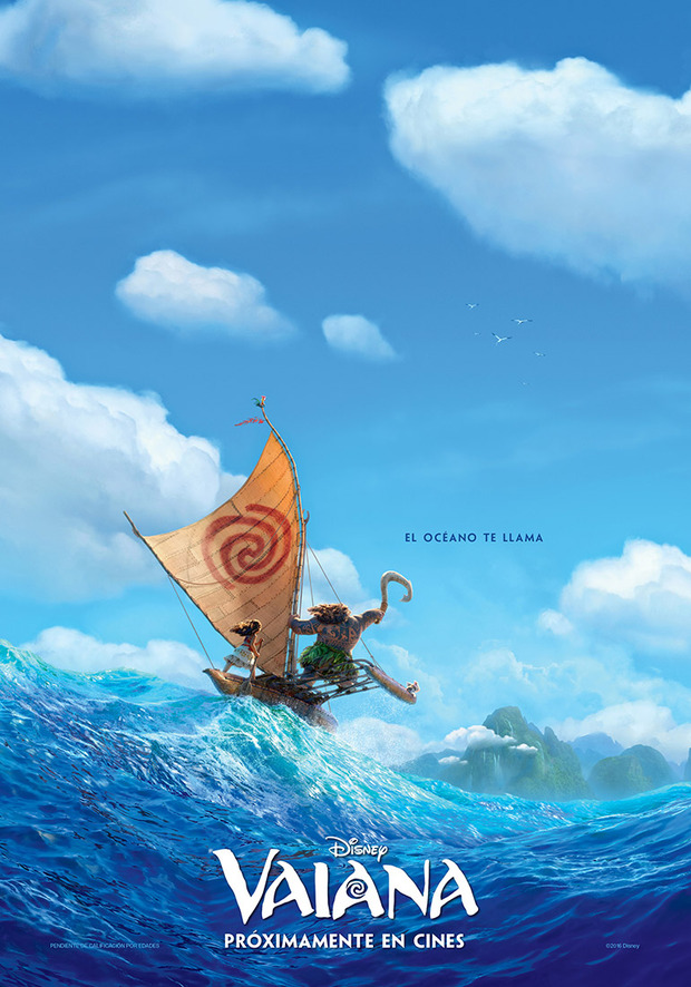 Teaser póster español de Vaiana (Moana)