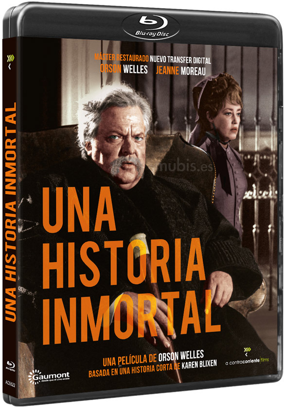 Carátula en plano de Una Historia Inmortal en Blu-ray 1
