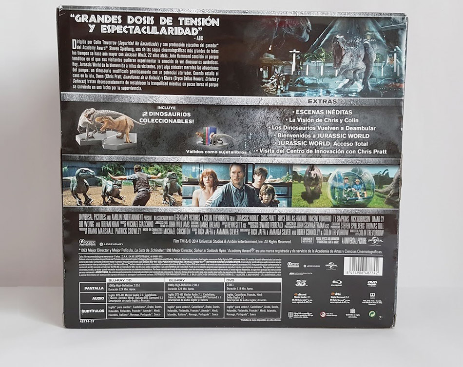 Fotografías de la edición limitada con figuras de Jurassic World en Blu-ray 7