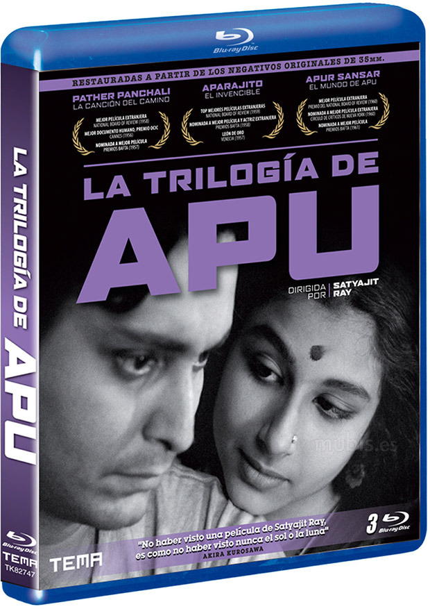 Anuncio oficial del Blu-ray de La Trilogía de Apu 1