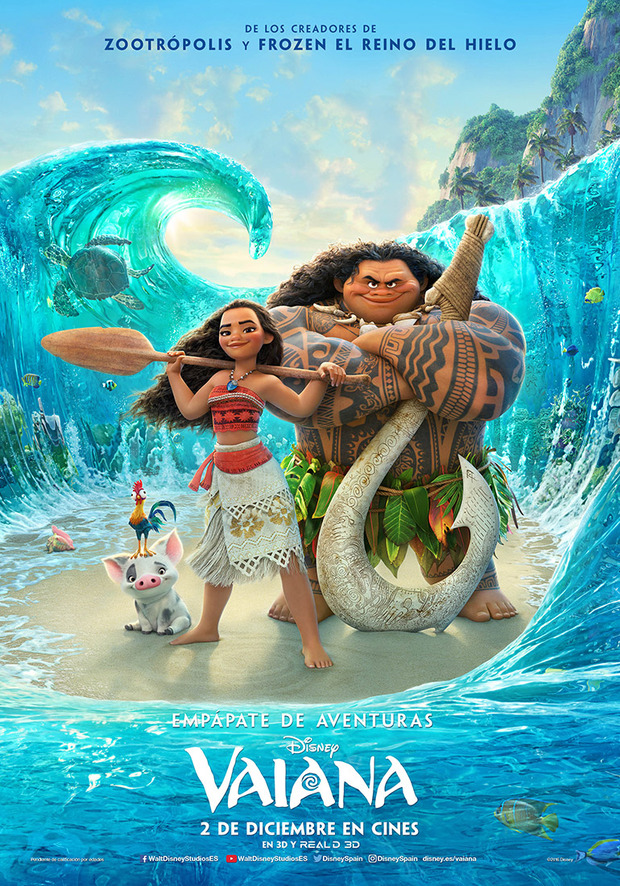 Nuevos pósters de la película Vaiana de Disney