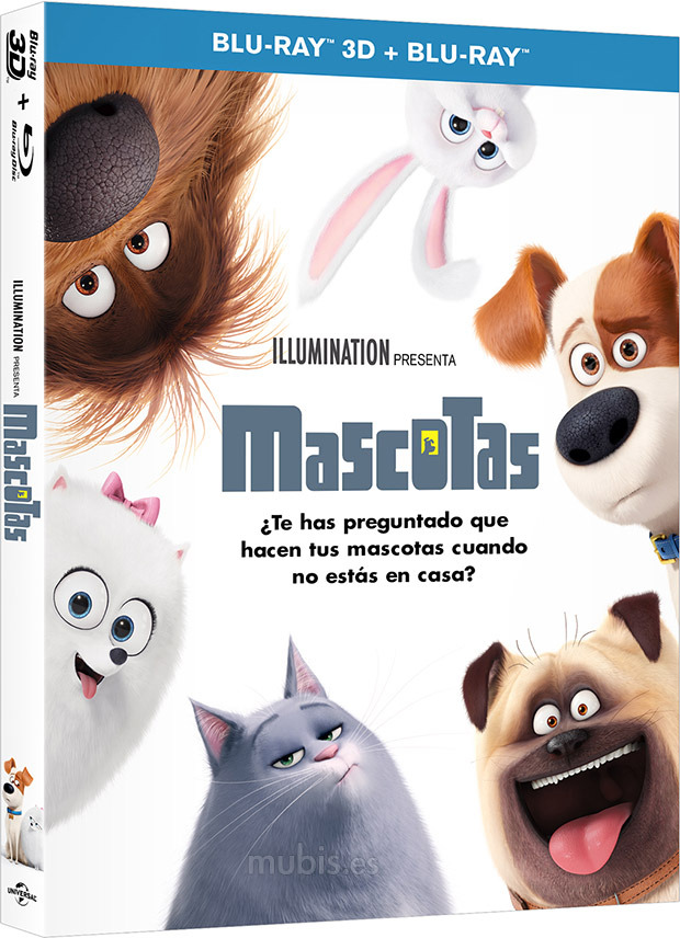 Carátulas y fecha de salida para Mascotas en Blu-ray 3D y 2D