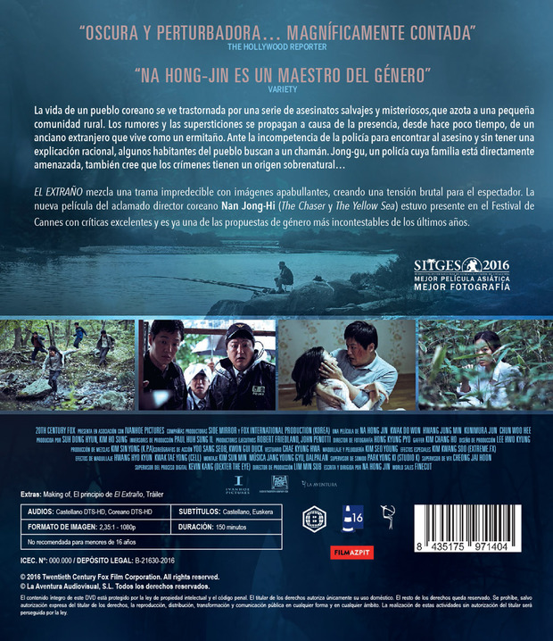 Carátula completa del Blu-ray de El Extraño (Goksung) 3