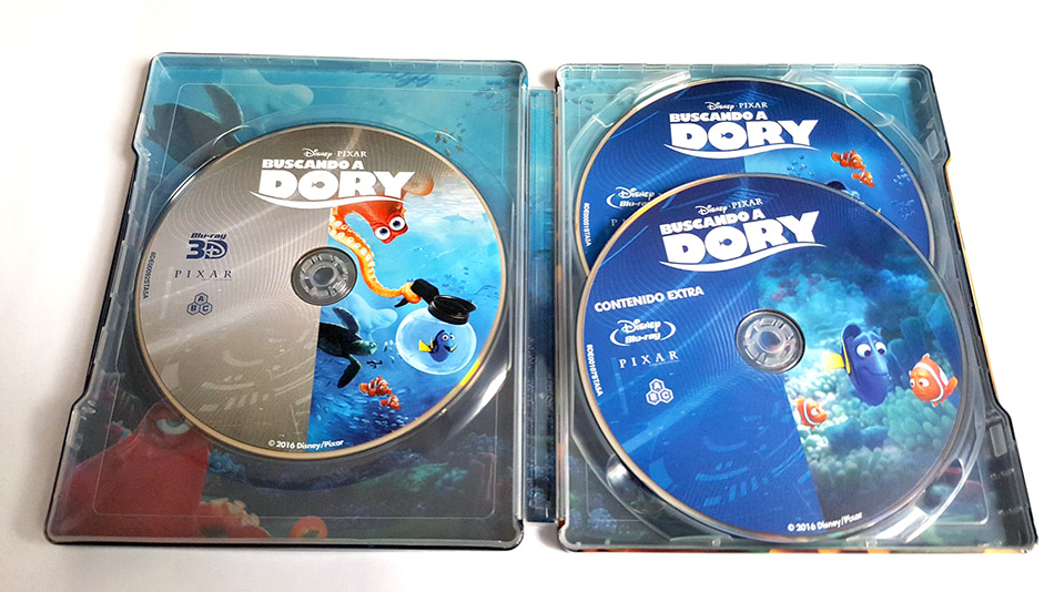 Fotografías del Steelbook de Buscando a Dory en Blu-ray 3D y 2D 17
