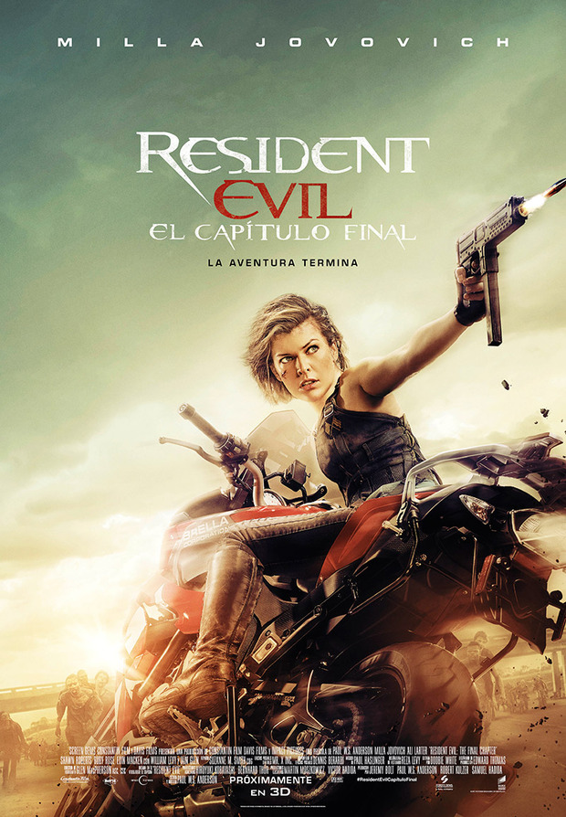 Póster final y nuevas imágenes de Resident Evil: El Capítulo Final 1