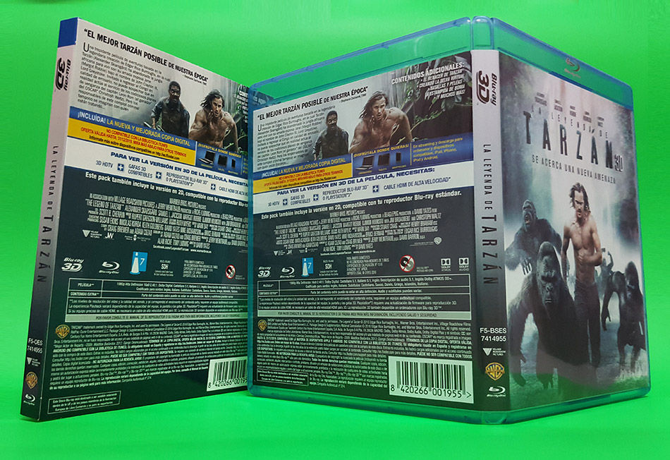 Fotografías de La Leyenda de Tarzán en Blu-ray 3D con funda 16