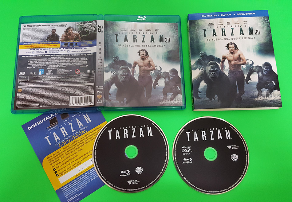 Fotografías de La Leyenda de Tarzán en Blu-ray 3D con funda 17