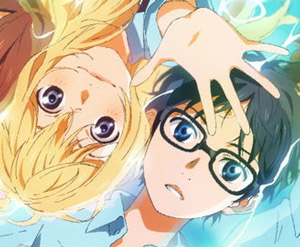 Primer volumen de Your Lie in April en Blu-ray con libro y manga
