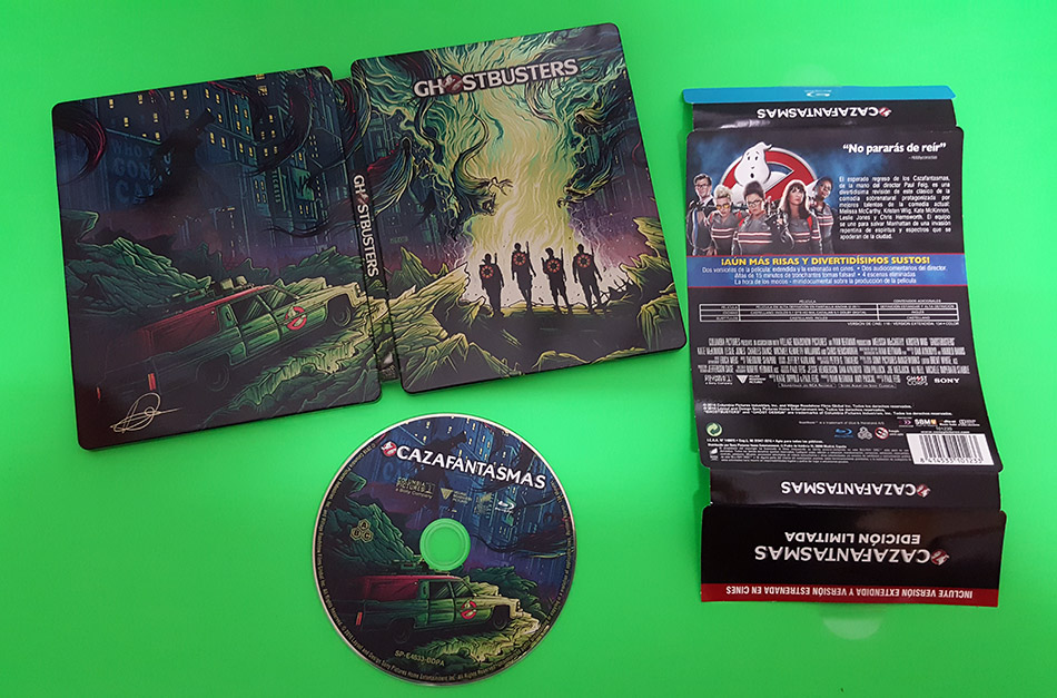 Fotografías del Steelbook de Cazafantasmas en Blu-ray (Fnac) 24