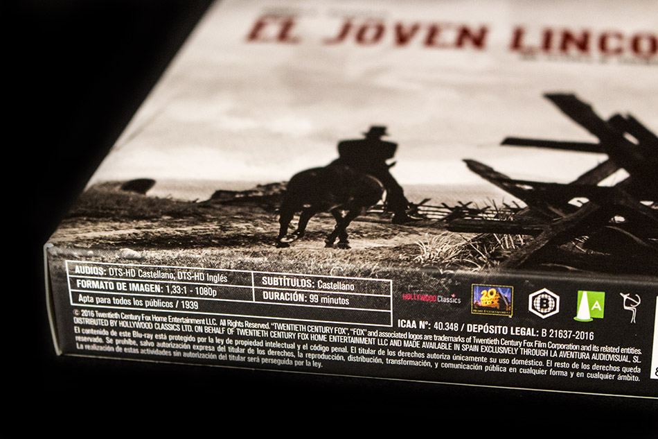 Fotografías de la edición limitada de El Joven Lincoln en Blu-ray 3