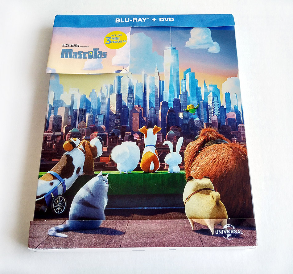 Fotografías del Steelbook exclusivo de Mascotas en Blu-ray 1