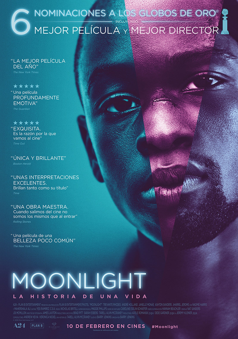 Tráiler de Moonlight, nominada a 6 Globos de Oro