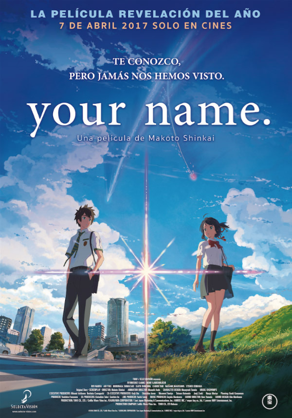Fecha de estreno del anime Your Name. en España