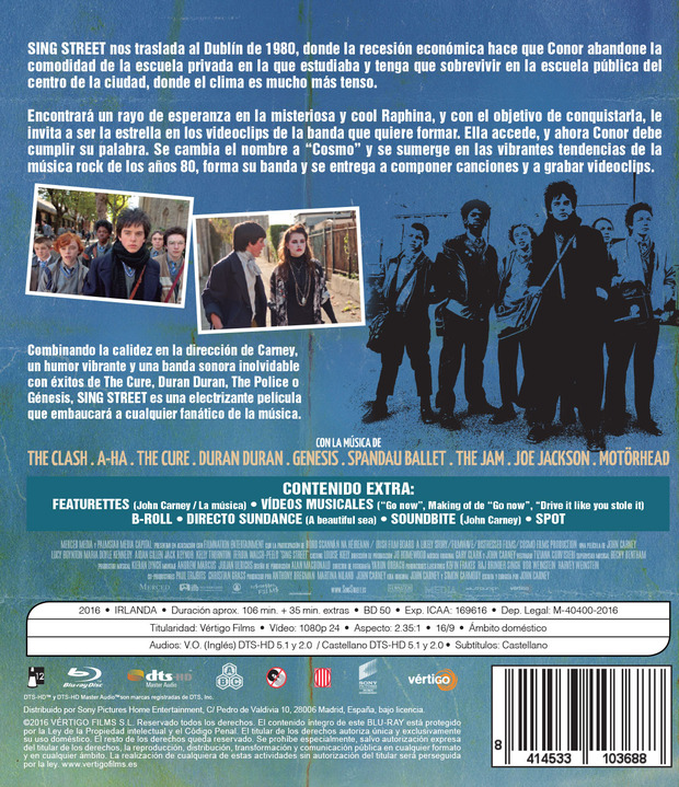 Más información de Sing Street en Blu-ray 3
