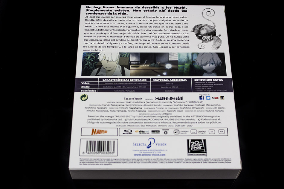 Fotografías del Digipak con la serie Mushi-Shi en Blu-ray 6